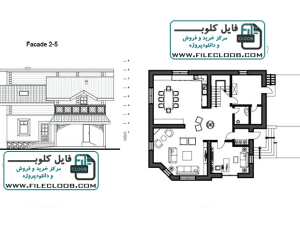 دانلود پلان ویلایی به صورت اتوکد dwg / دانلود پلان ویلا / دانلود نقشه ویلای دوبلکس / villa plan